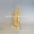 Top sale guaranteed quality new arrival LED light crystal Burj Al Arab Hotel building model